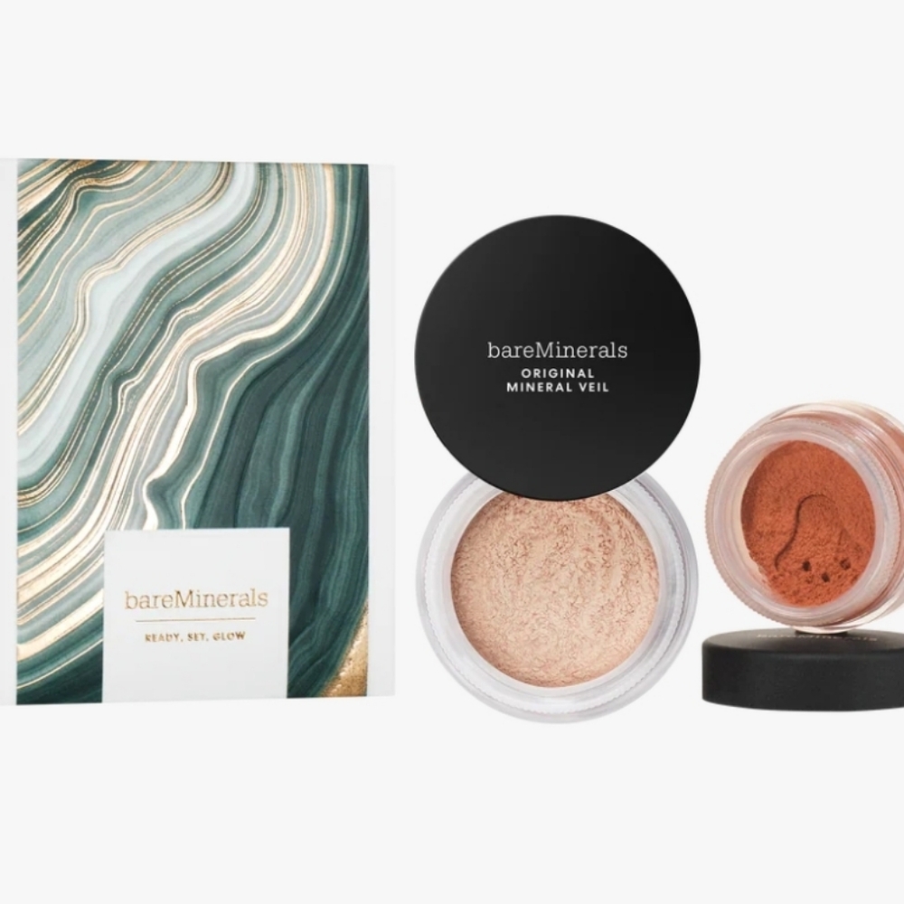 NIB BARE MINERALS READY SET GLOW COMPLEXION DUO